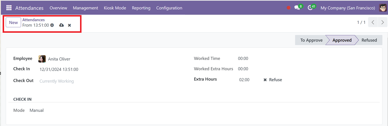 Odoo 18  Attendance