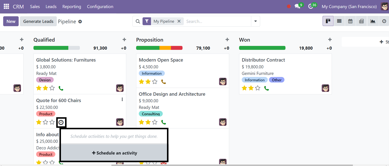 Odoo 18 crm