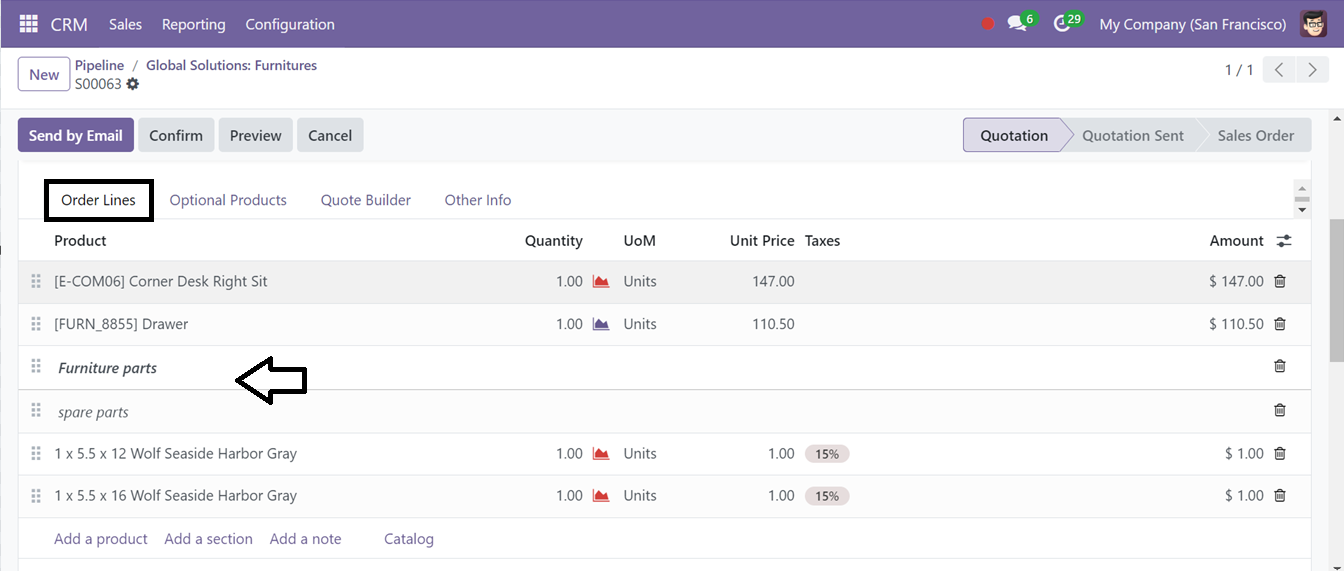 Odoo 18 crm