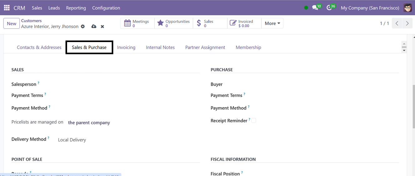 Odoo 18 crm