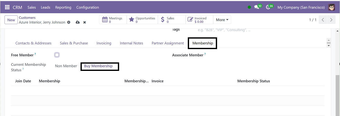 Odoo 18 crm