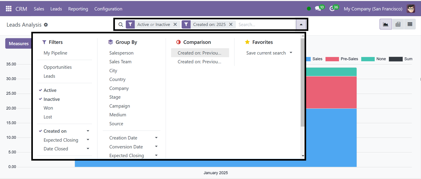 Odoo 18 crm