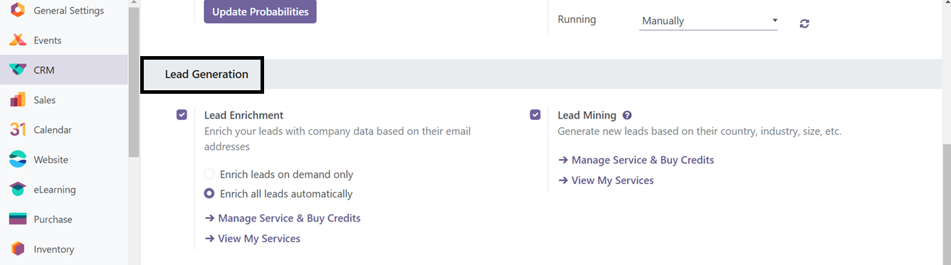 Odoo 18 crm