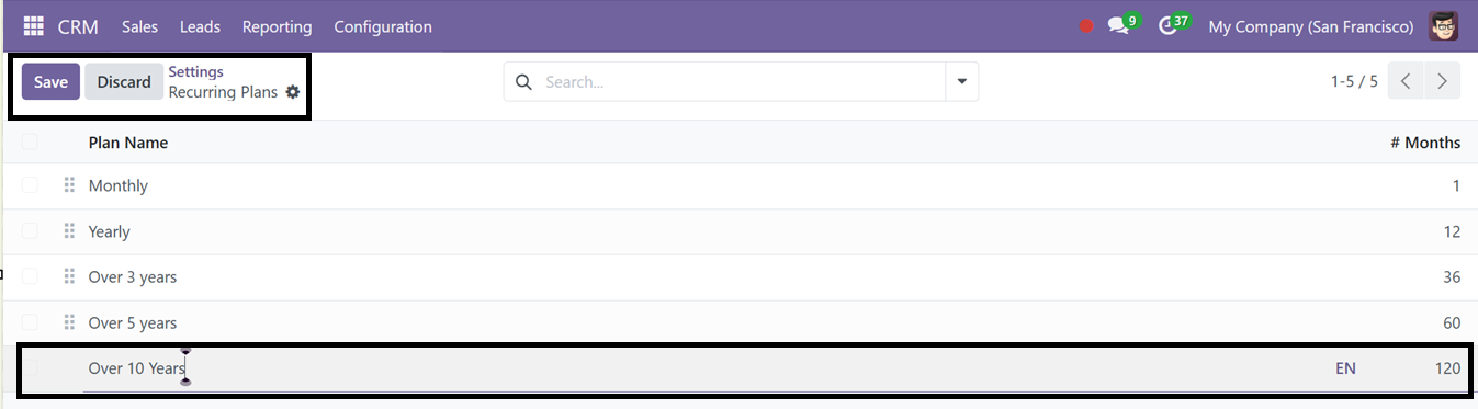 Odoo 18 crm