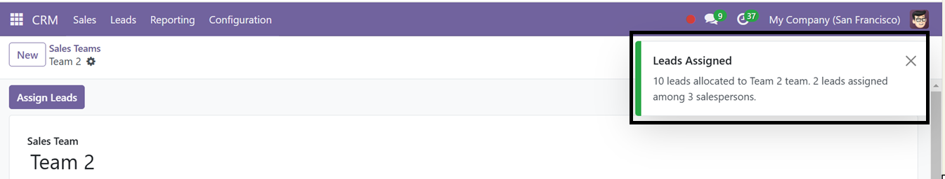 Odoo 18 crm