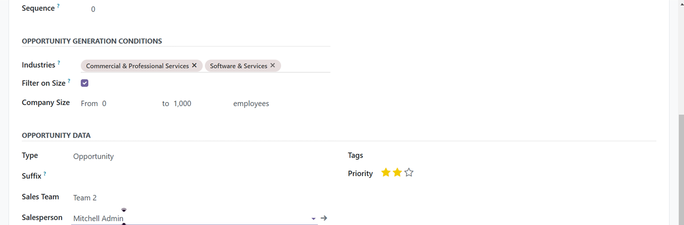 Odoo 18 crm