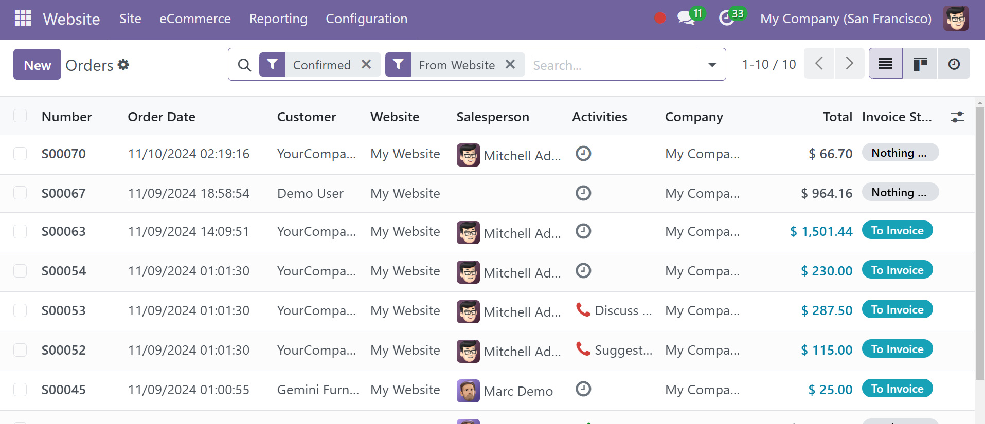 Odoo 18 E-COMMERCE