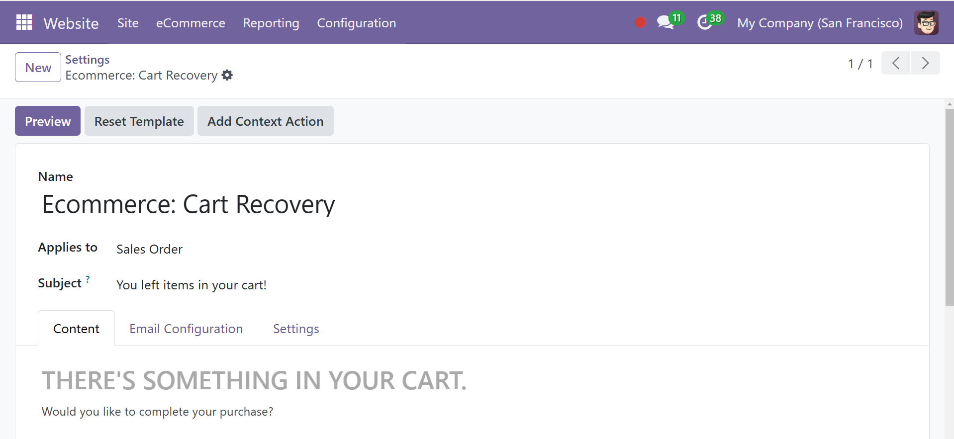 Odoo 18 E-COMMERCE