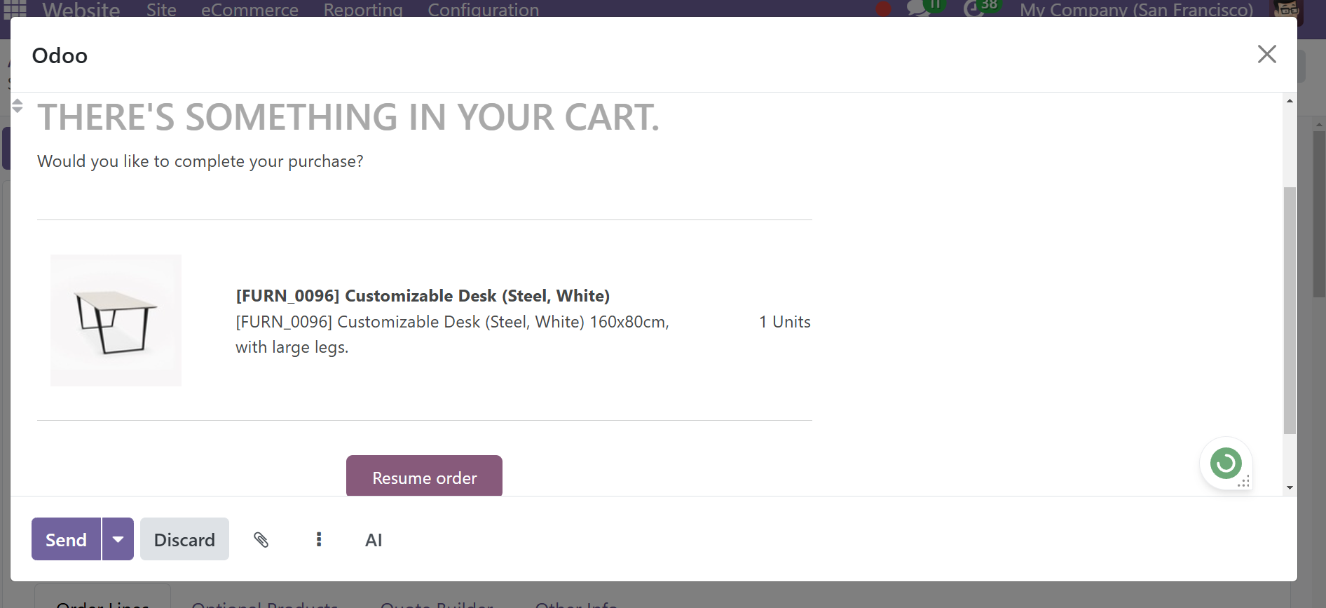 Odoo 18 E-COMMERCE