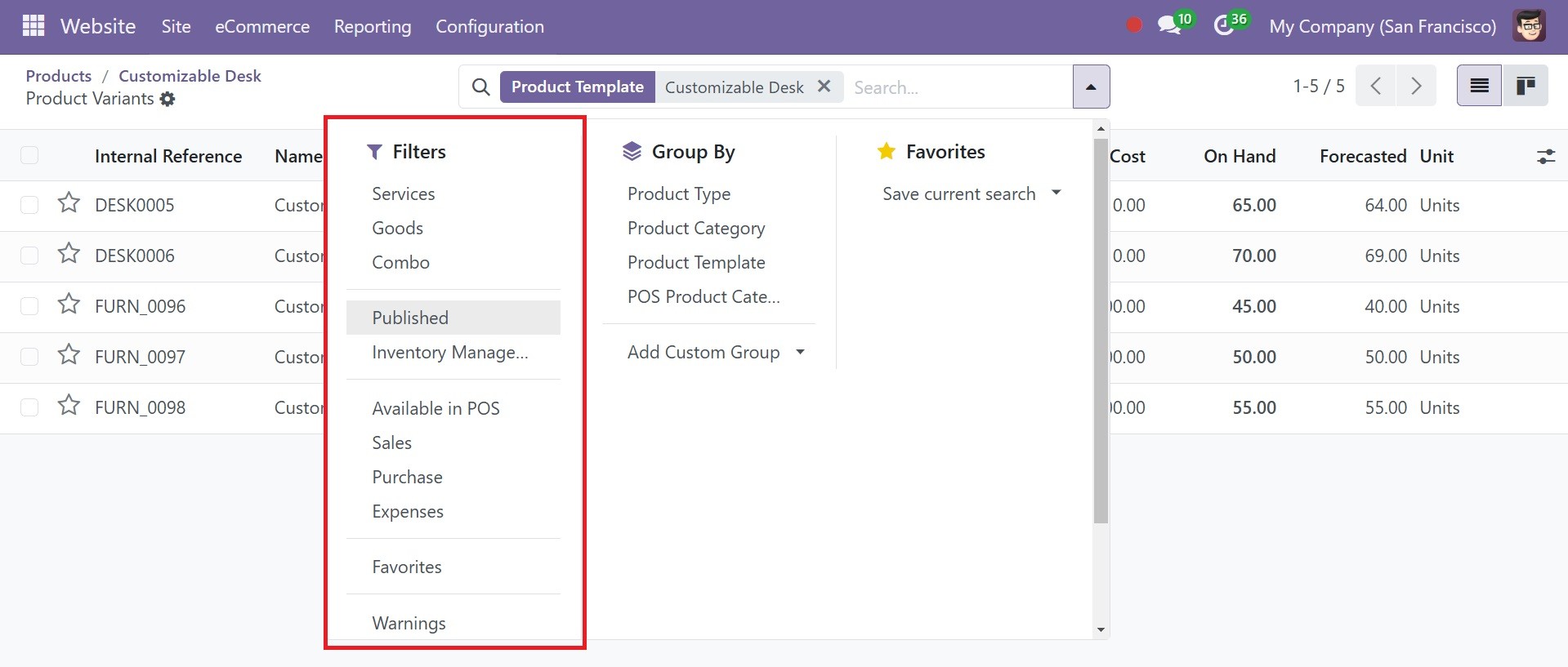 Odoo 18 E-COMMERCE