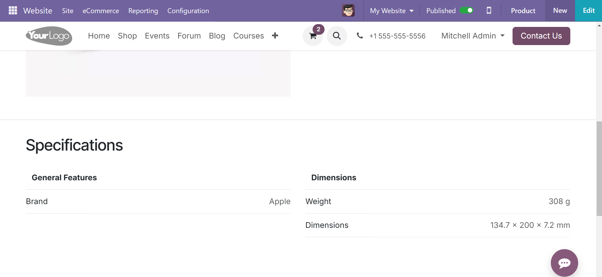 Odoo 18 E-COMMERCE