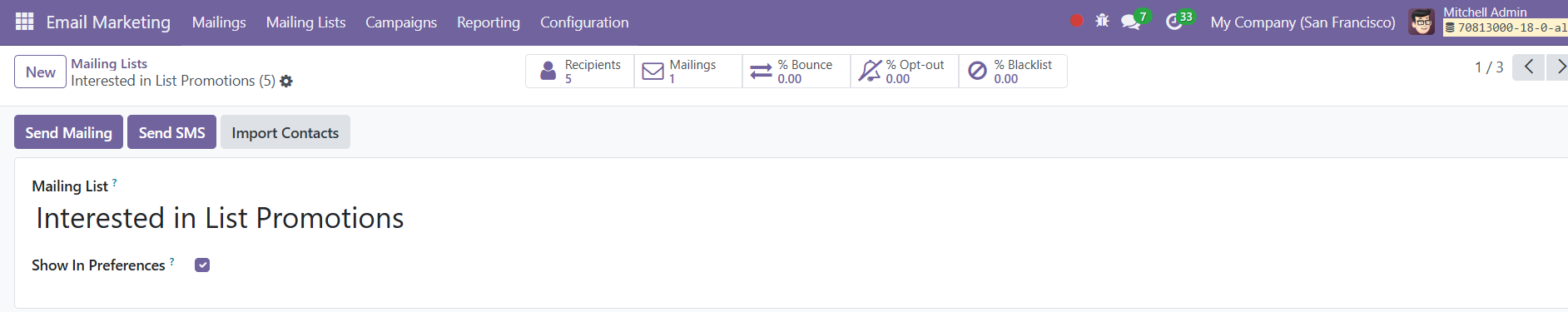 Odoo 18 Project