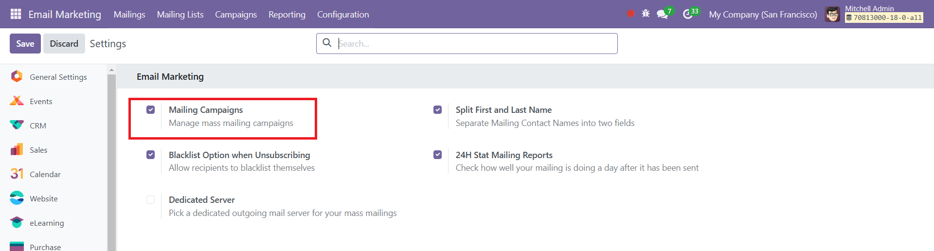 Odoo 18 Project