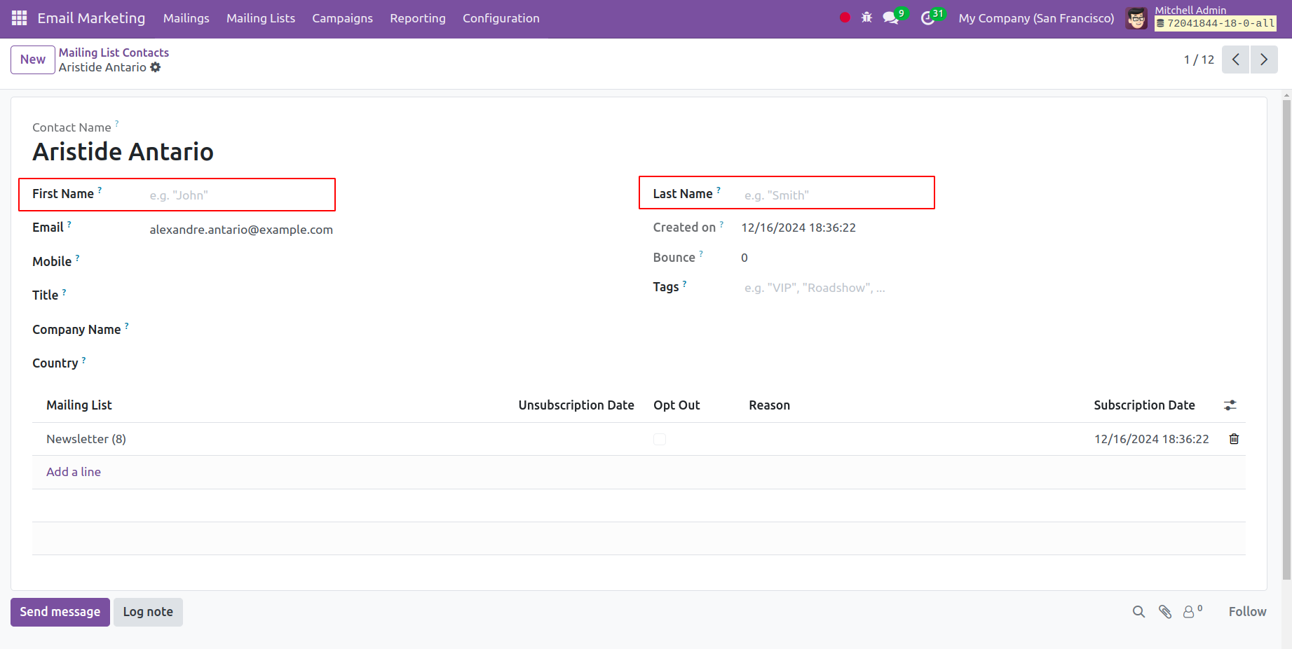 Odoo 18 Project