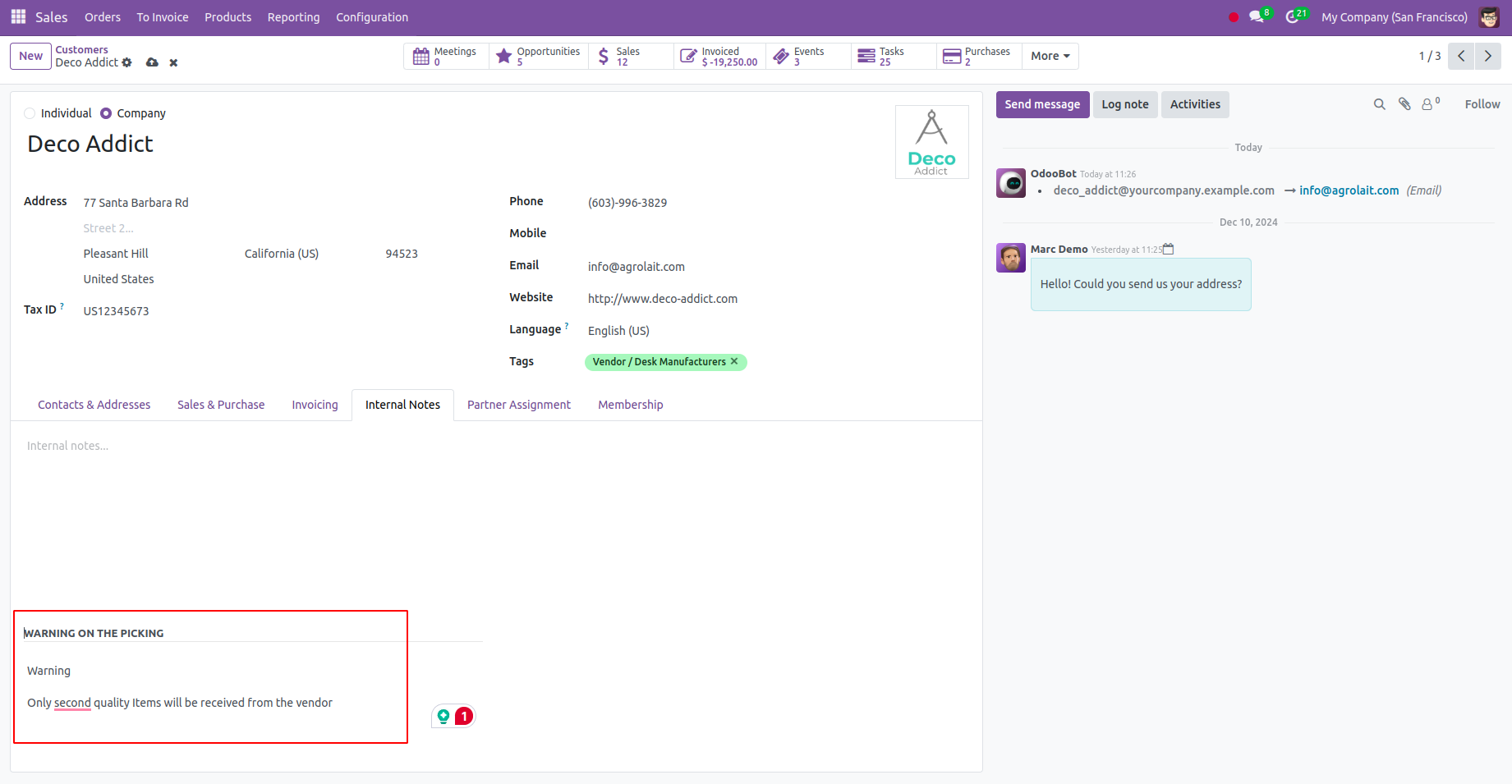 Odoo 18 Project