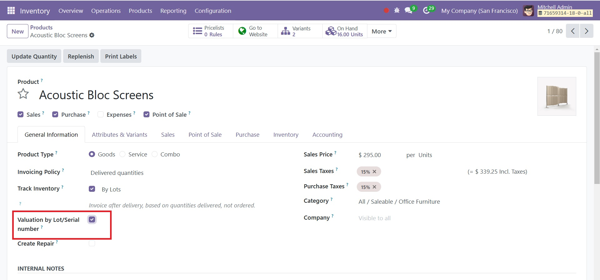 Odoo 18 Project