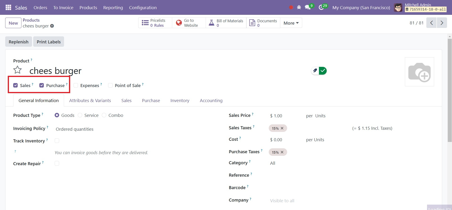 Odoo 18 Project