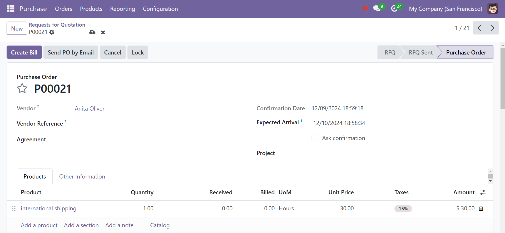 Odoo 18 Project
