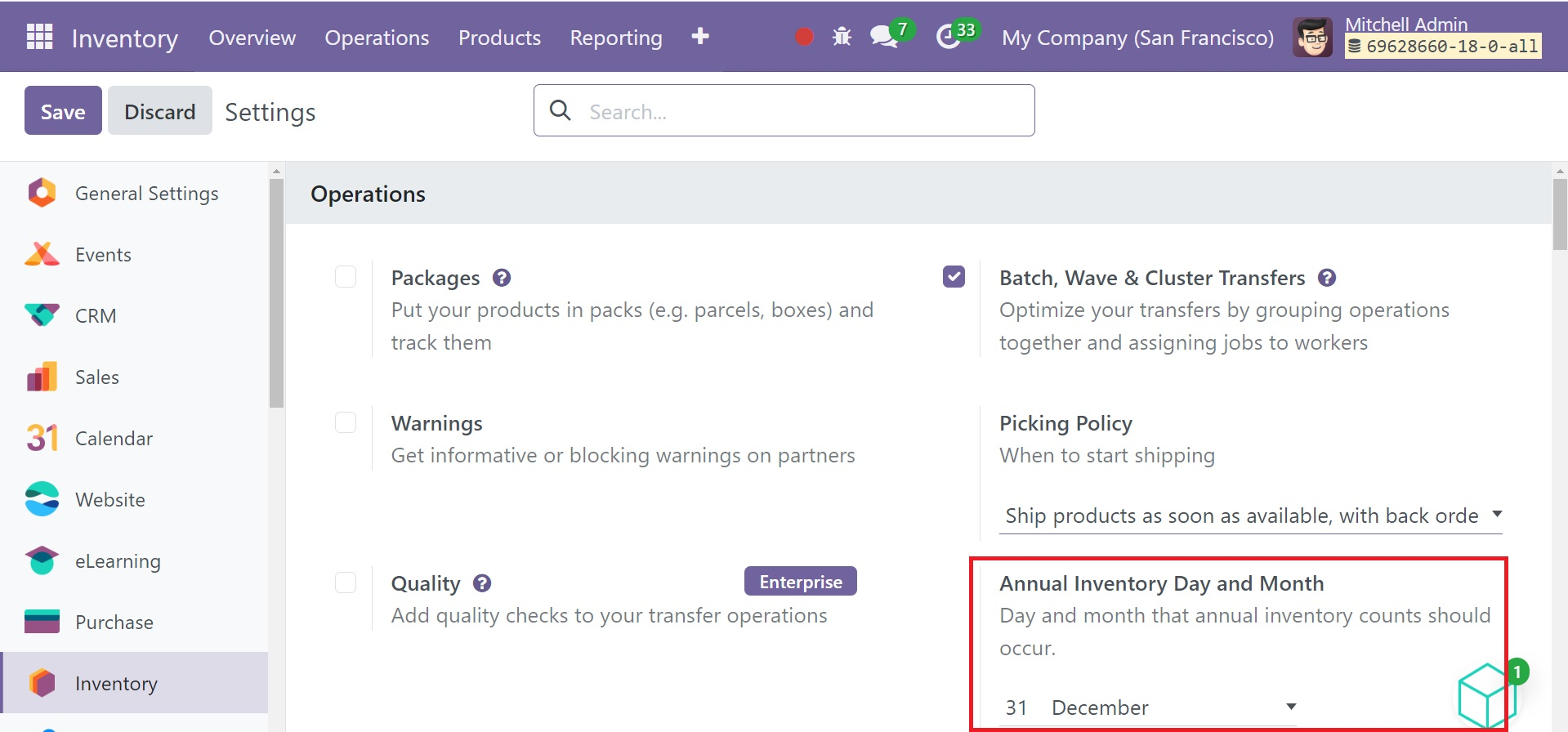 Odoo 18 Project