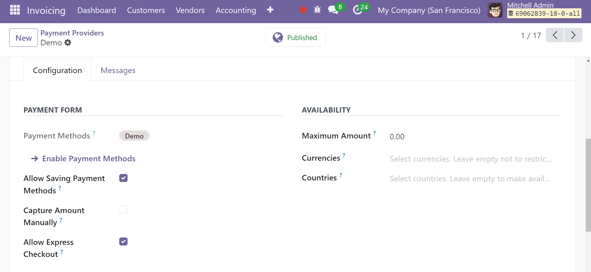 Odoo 18 Project