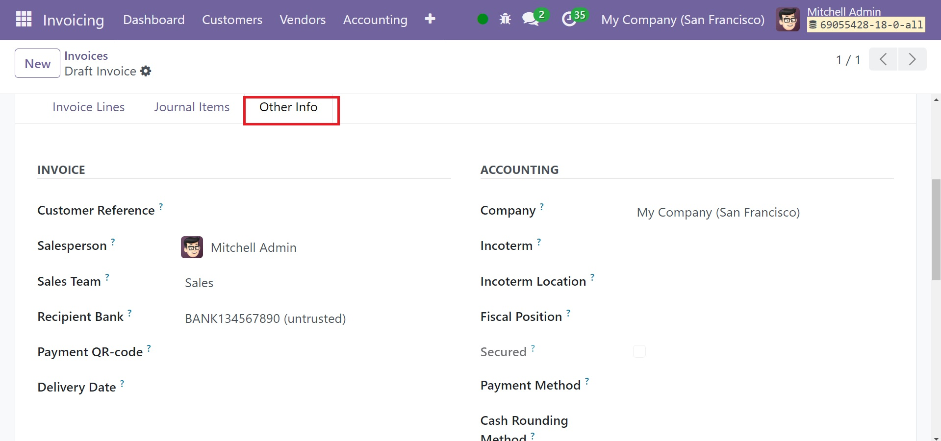Odoo 18 Project