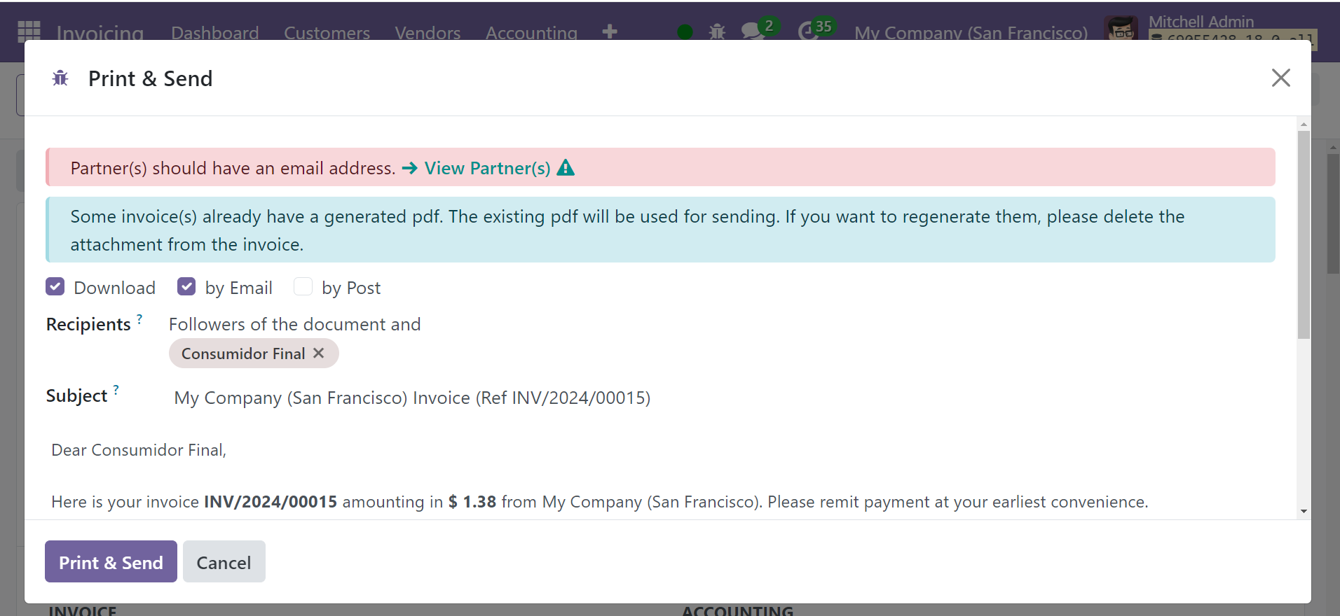 Odoo 18 Project
