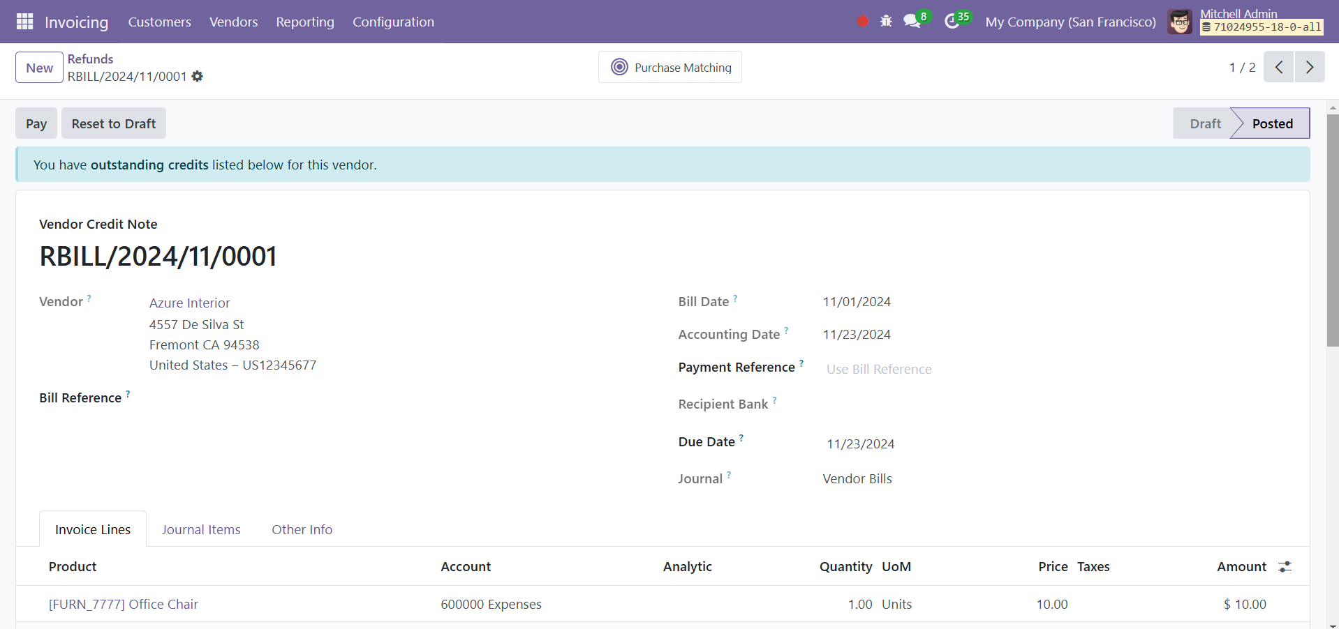 Odoo 18 Project