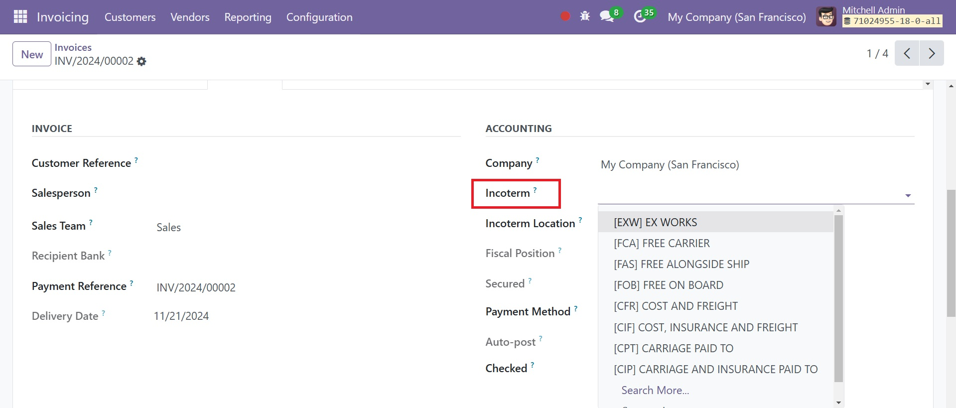 Odoo 18 Project