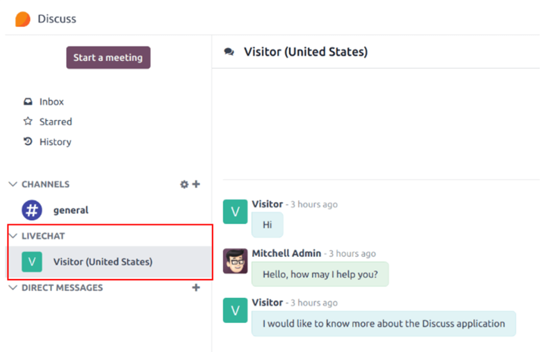 Odoo 18 livechat