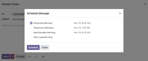 Odoo 18 livechat