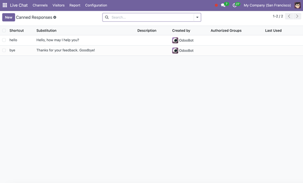 Odoo 18 livechat