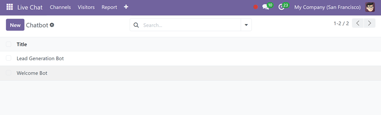 Odoo 18 livechat