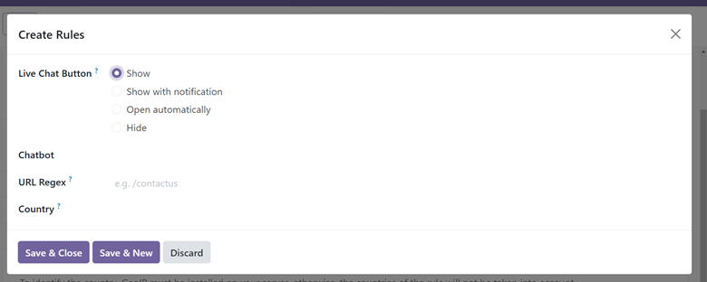 Odoo 18 livechat