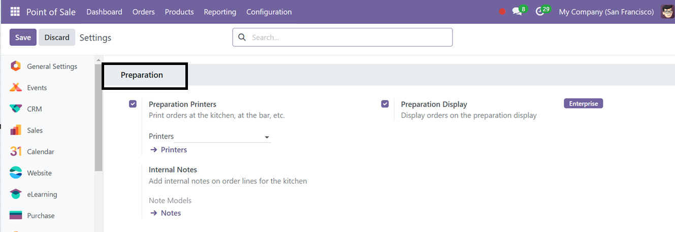 Odoo 18 point of sale and restaurant