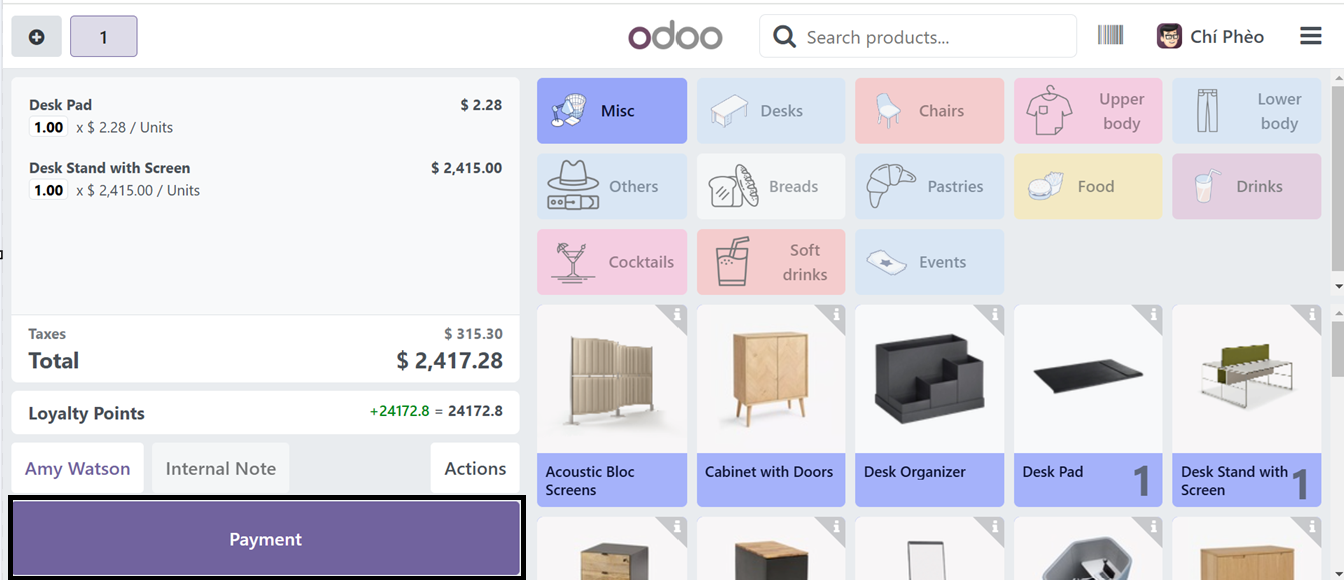 Odoo 18 point of sale and restaurant