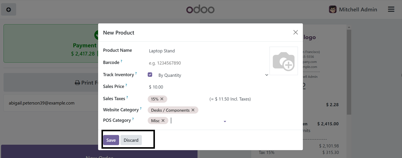 Odoo 18 point of sale and restaurant