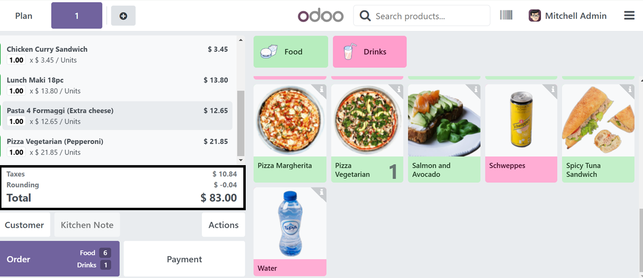 Odoo 18 point of sale and restaurant