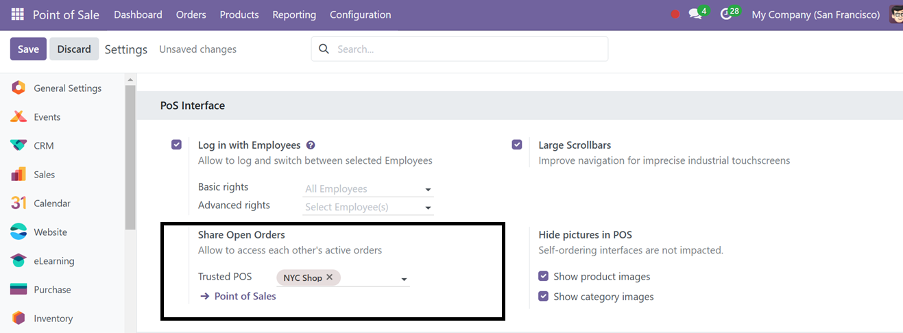 Odoo 18 point of sale and restaurant