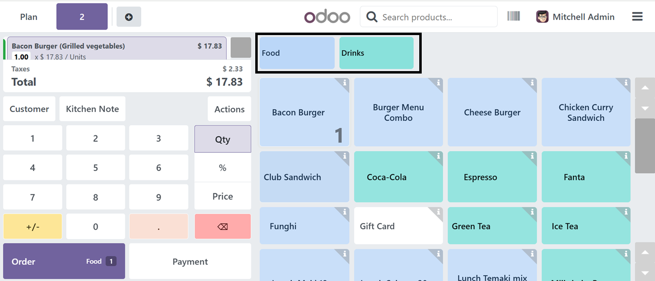 Odoo 18 point of sale and restaurant