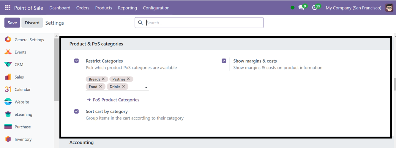 Odoo 18 point of sale and restaurant