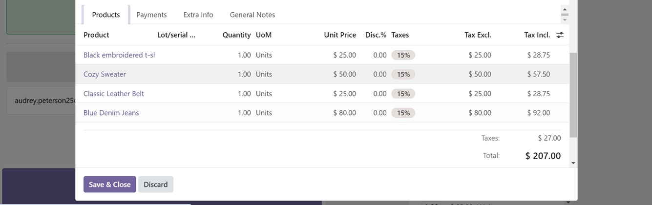 Odoo 18 point of sale and restaurant