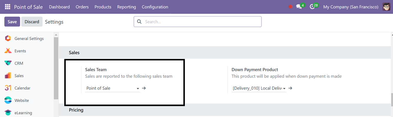 Odoo 18 point of sale and restaurant