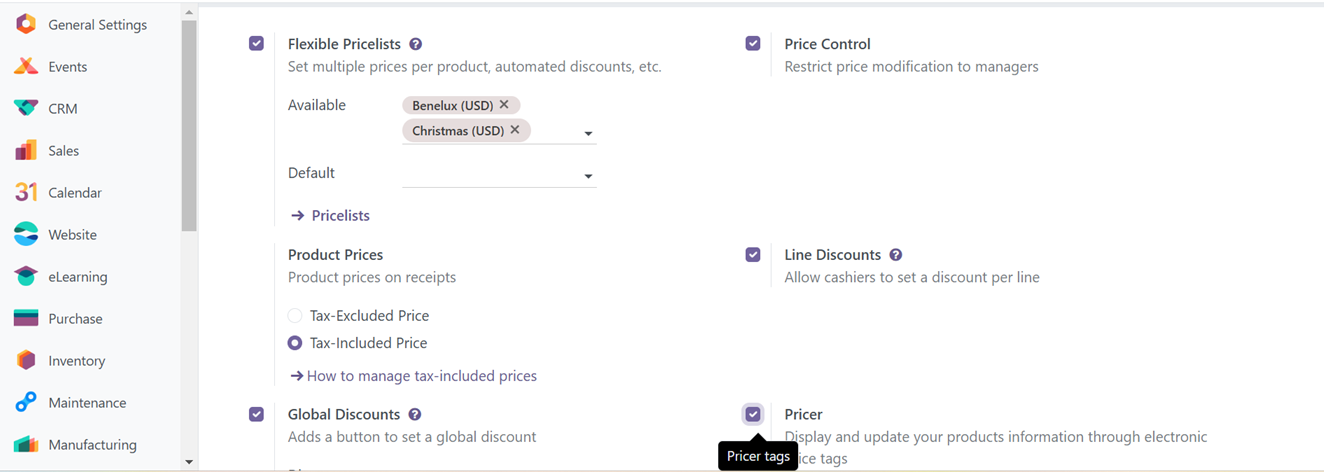 Odoo 18 point of sale and restaurant