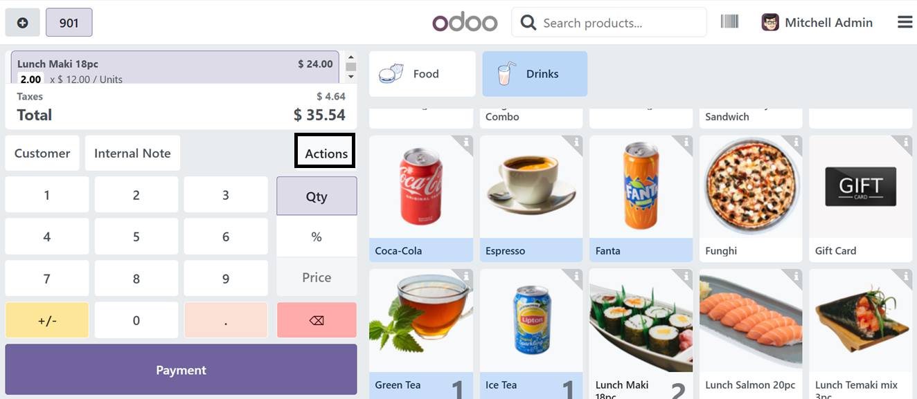 Odoo 18 point of sale and restaurant