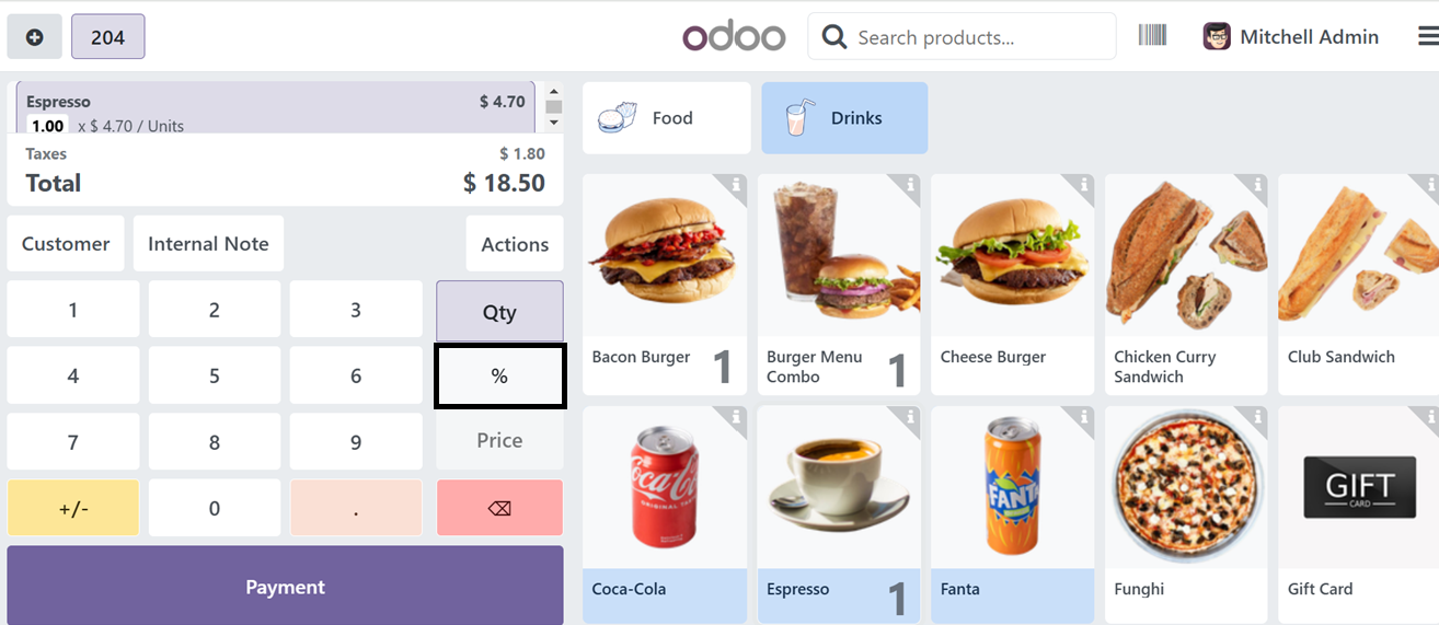 Odoo 18 point of sale and restaurant