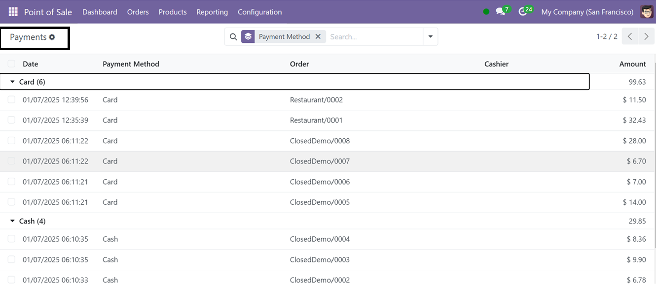 Odoo 18 point of sale and restaurant
