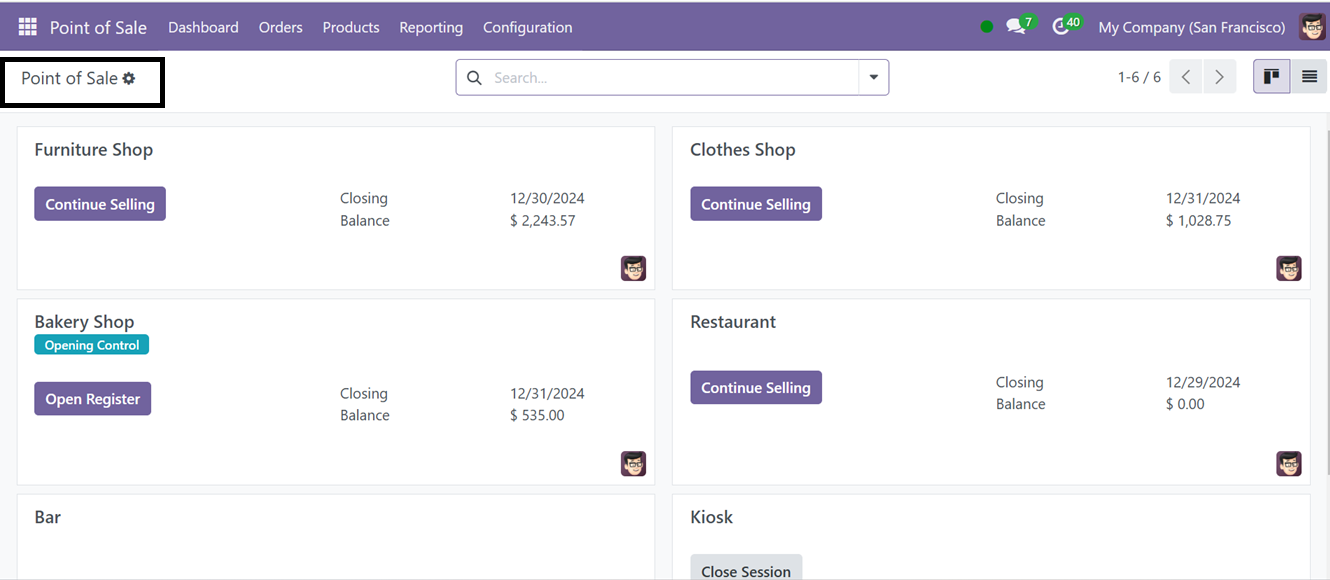 Odoo 18 point of sale and restaurant