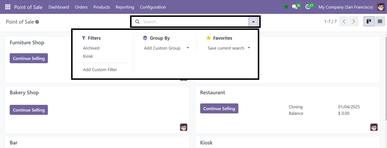 Odoo 18 point of sale and restaurant