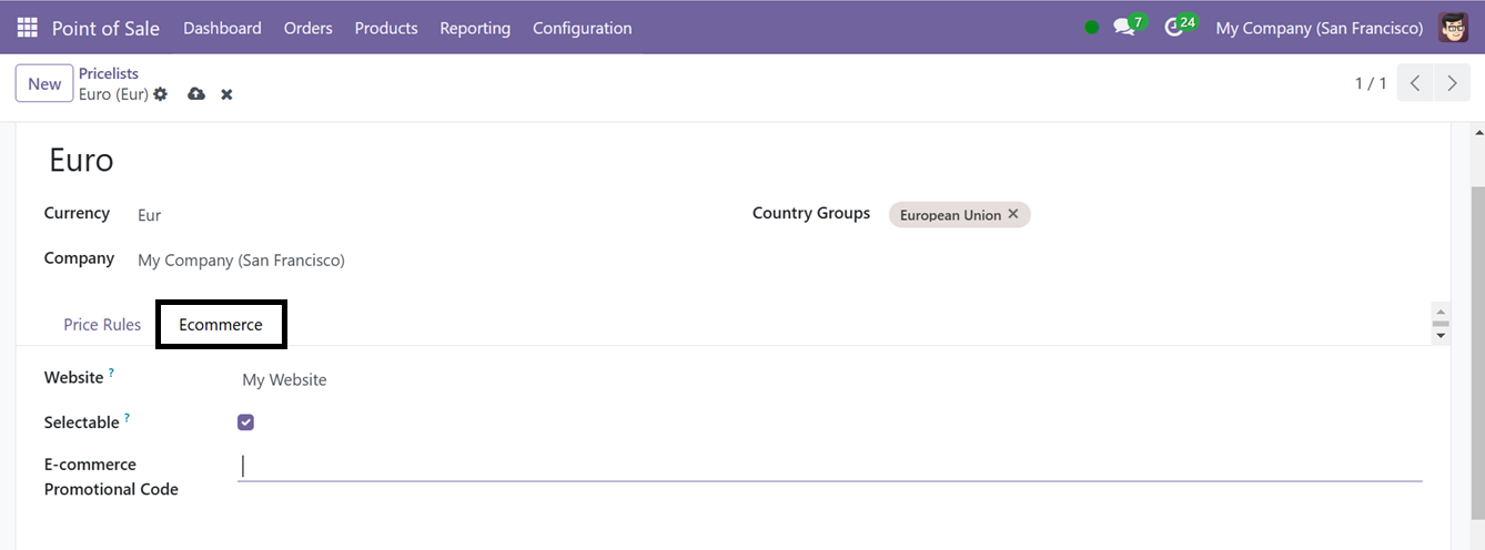 Odoo 18 point of sale and restaurant
