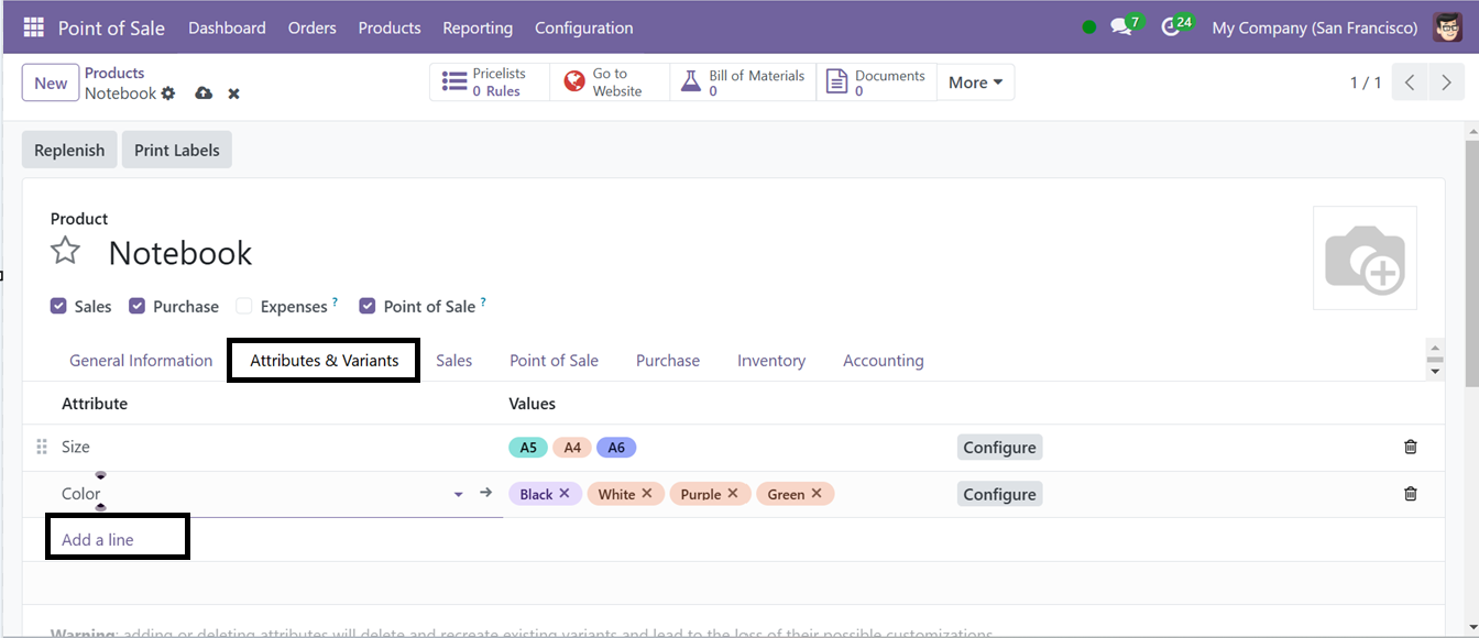 Odoo 18 point of sale and restaurant